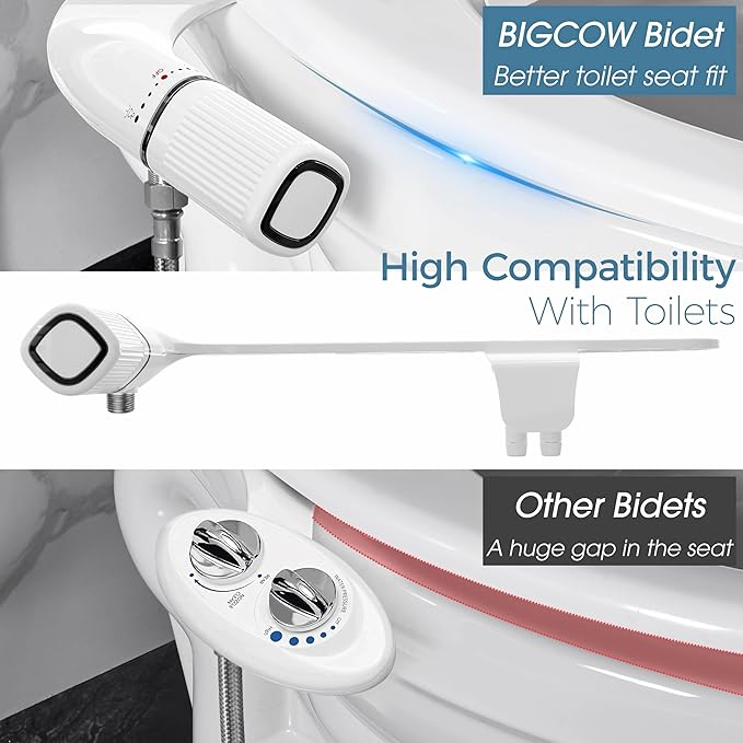 BIGCOW Ultra-Slim Bidet Attachment