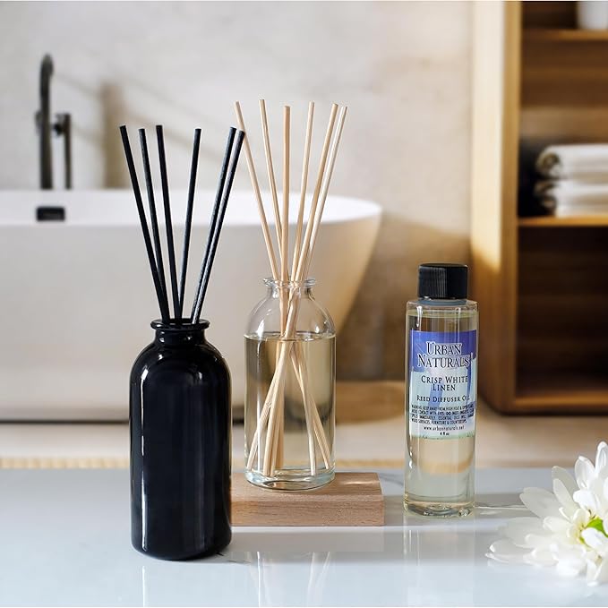 Urban Naturals Amber & Lavender Reed Diffuser Scented Sticks Set | Mind & Body