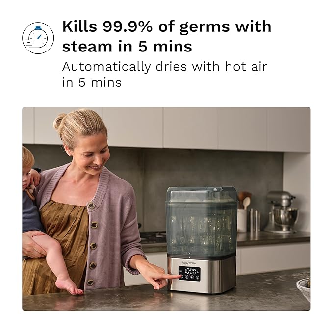 Baby Brezza 10 Minute SuperQuick Bottle Sterilizer + Dryer