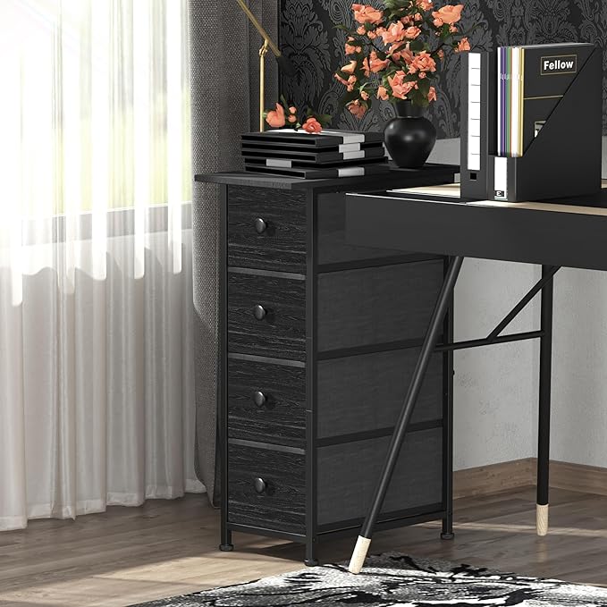 GiftGo Narrow Dresser Vertical Slim Dresser Chest of Drawers Skinny Storage