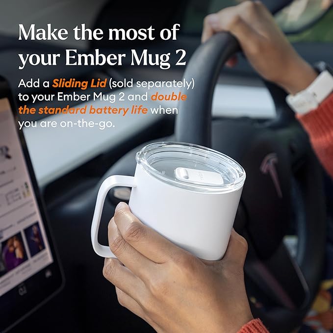 Ember Temperature Control Smart Mug 2, 10 Oz, App-Controlled Heated Coffee Mug
