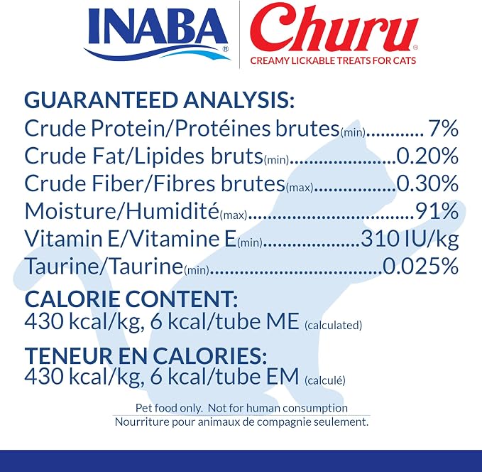 INABA Churu Cat Treats, Lickable, Squeezable Creamy Purée Cat Treat with Green Tea Extract & Taurine, 0.5 Ounces Each Tube, 40 Tubes, Chicken Variety Box