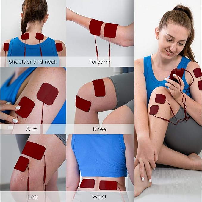 4 in 1 - D.I.Y & Tens Unit & EMS & Massage Muscle Stimulator, Dual Channel TENS