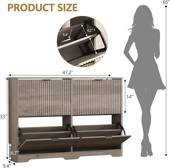 Shoe Cabinet Storage for Entryway