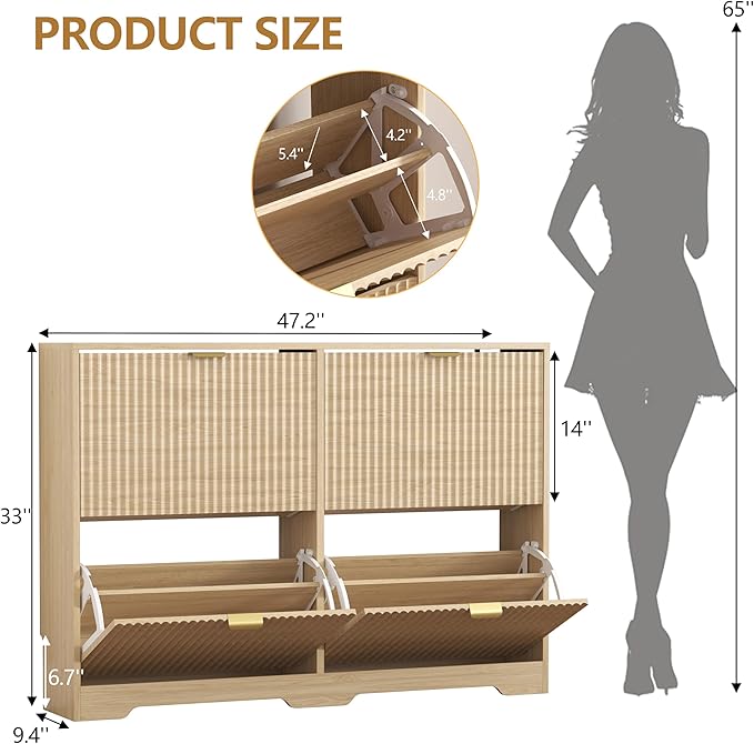 Shoe Cabinet Storage for Entryway
