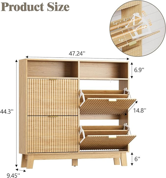 Shoe Cabinet Storage for Entryway