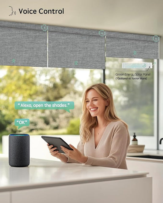 Yoolax Motorized Blinds with Remote, Smart Blinds