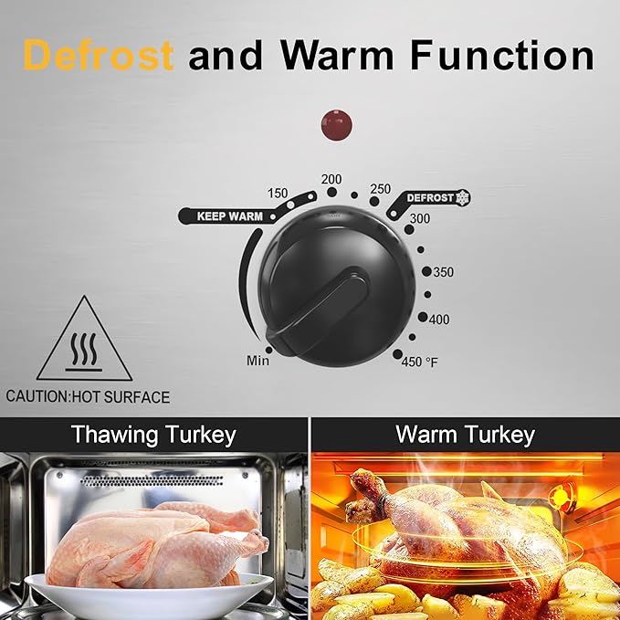 Sunvivi 24lb 20-Quart Roaster Oven, Electric Roaster Oven