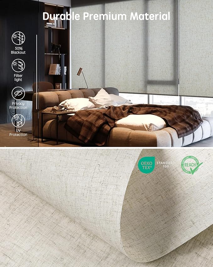 Yoolax Motorized Blinds with Remote, Smart Blinds