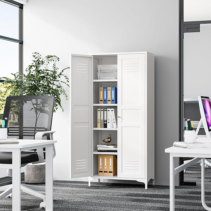 Metal Storage Cabinet-61” Tall Steel File Cabinets