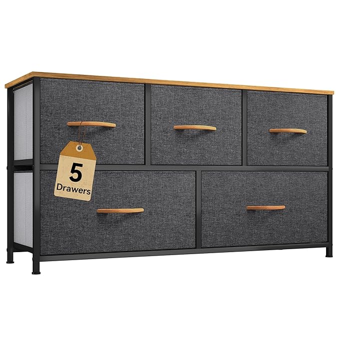 DWVO Dresser for Room with 5 Drawers