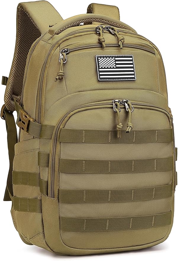 Wotony Military tactical backpack, backpack for men black small tactical assault bag