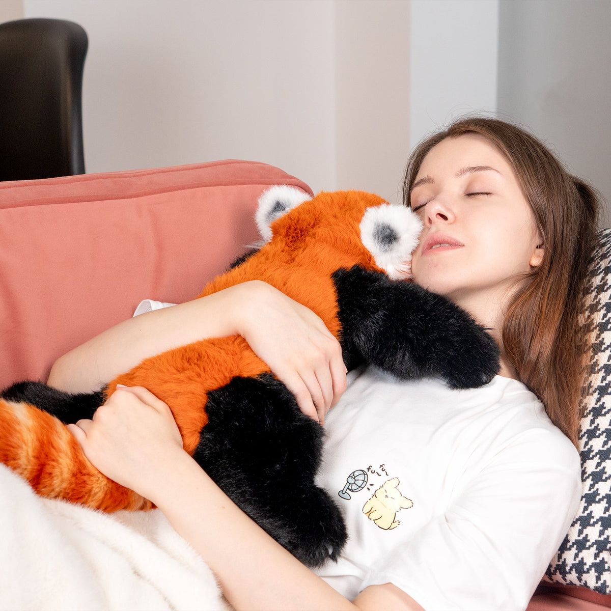 Breathing Red Panda Plush – Lifelike Calming Toy Gift