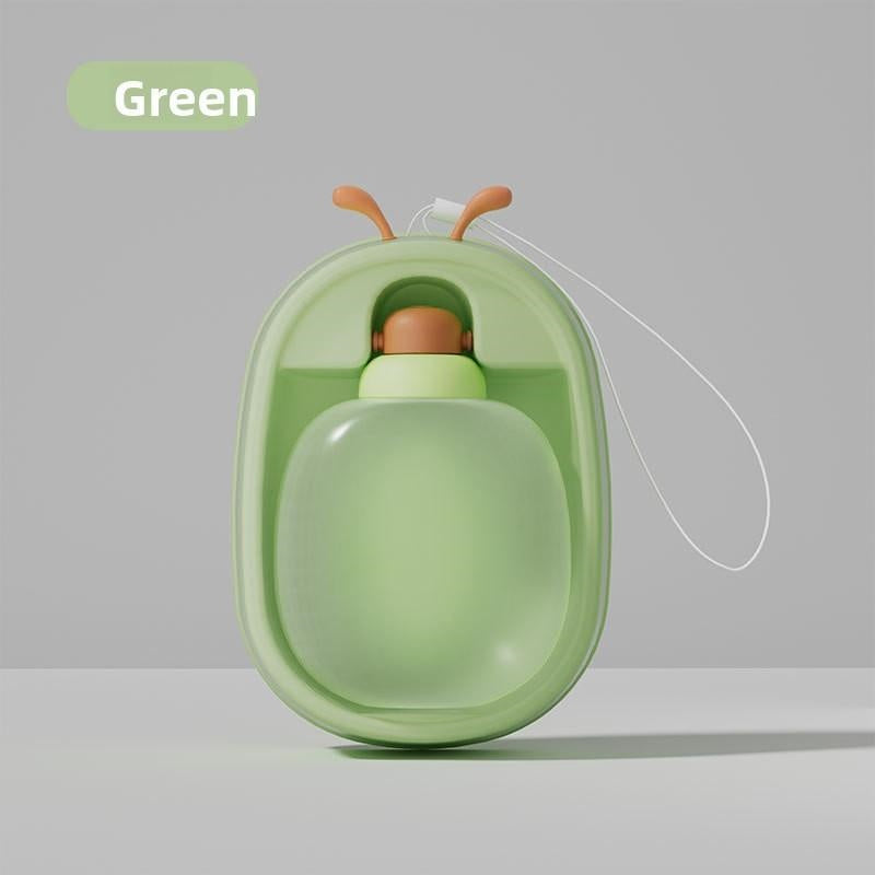 Portable Pet Water Bottle With Cute Antlers  Food Grade, BPA Free, Leak Proof Travel Cup For Dogs, Durable, Easy-to-Clean Outdoor Water Dispenser With Lanyard.