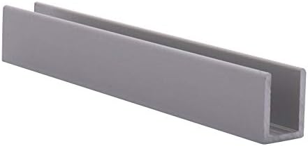 Brixwell SDCD38A-CCP36-XCP50 Satin Anodized 3/8" Fixed Panel Shower Door Deep