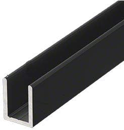 Brixwell SDCD38MBL-CCP23-XCP10 Matte Black 3/8" Fixed Panel Shower Door Deep