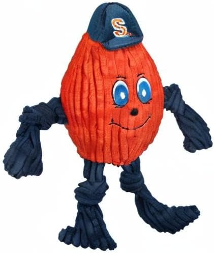 HuggleHounds Knottie Plush Dog Toy - Stuffed Animal Toy, Puppy Toys, Squeaky Dog Toy for Small, Medium & Large Dogs, Durable Plush to Keep Them Busy, Officially Licensed - Otto The Orange, Large