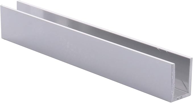 Brixwell SDCD38BA-XCP5 Brite Anodized 3/8" Fixed Panel Shower Door Deep