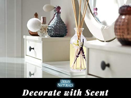 Urban Naturals Lavender Vanilla Reed Diffuser Set | Room Scent Infuser