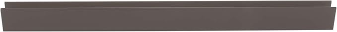 Brixwell SDCD38GM-CCP48 Gun Metal 3/8" Fixed Panel Shower Door Deep U-Channel
