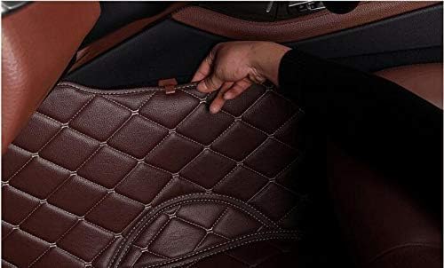 Red Floor Mats Personalized Text/Add Photo Customized Car Mats Red Leather Floor Liner Custom Fit Car, SUV, Sedan, Sports Vehicles, Electric Vehicle, Pickup, Truck