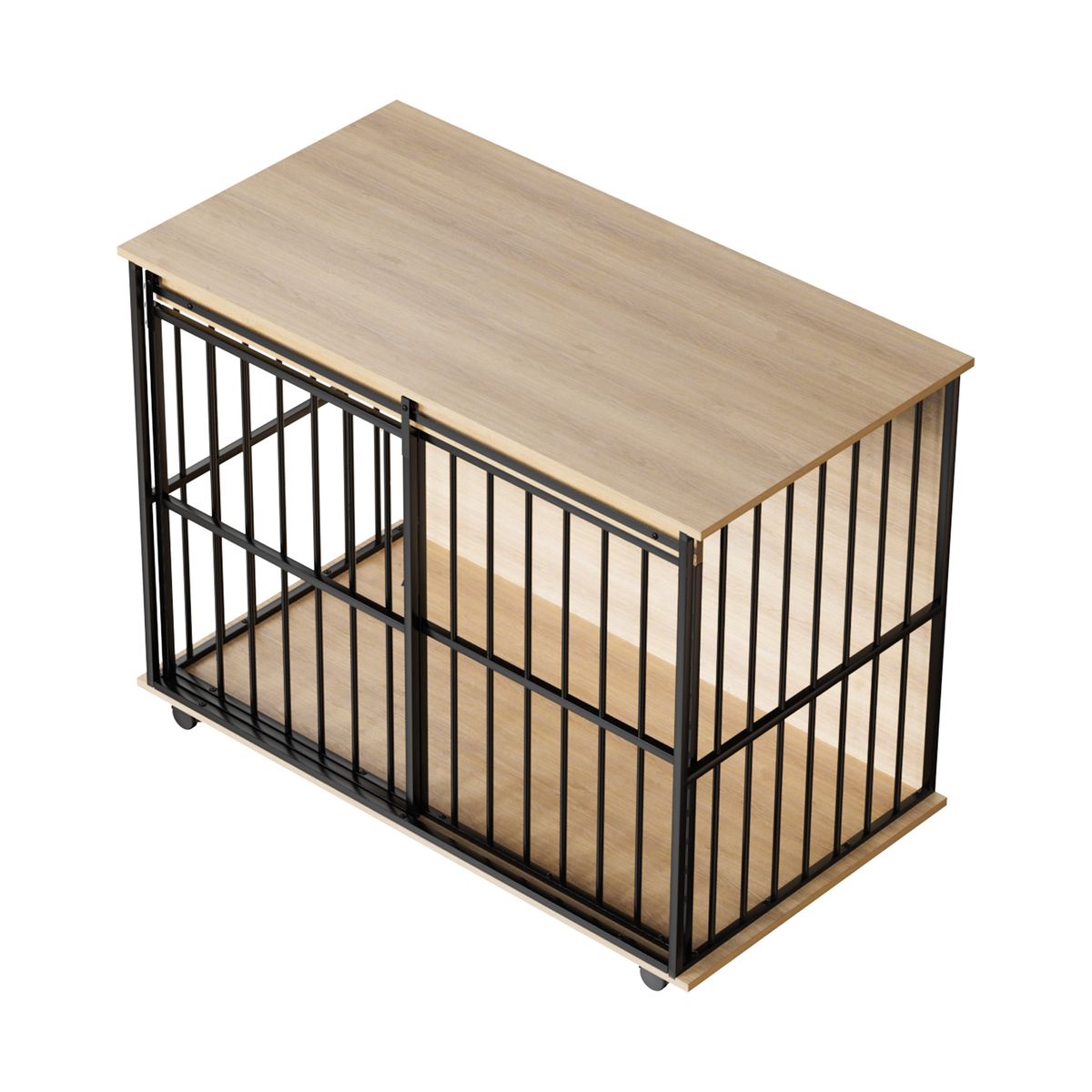Dog crate furniture, large-sized dog crate suitable for medium to large dogs, wooden dog kennel furniture