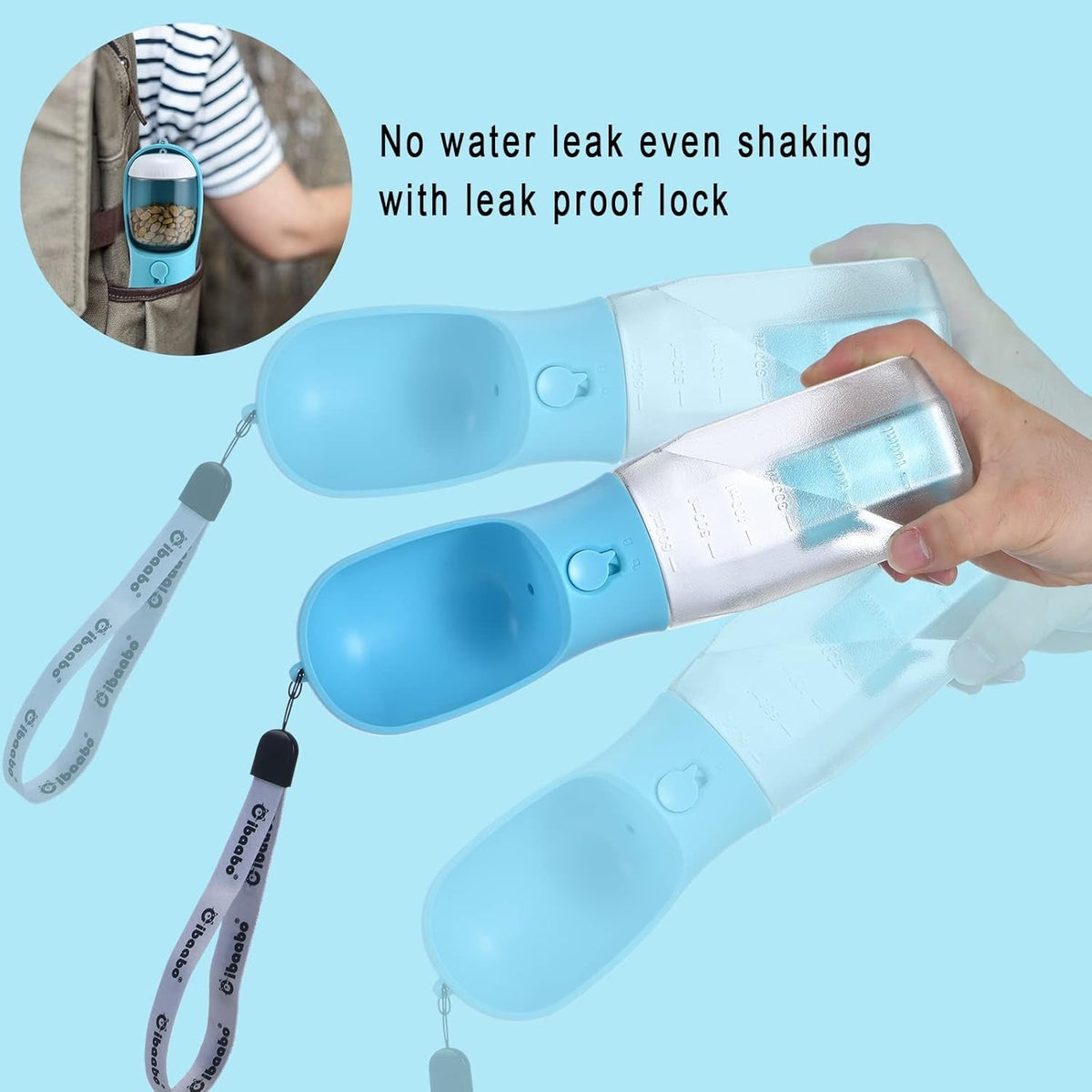Soft Pet Bath Massage Brush For Dogs & Cats - Blue