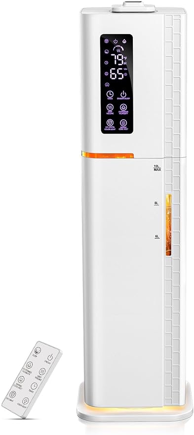2.64Gal Humidifiers for Bedroom Large Room, Warm and Cool Mist up to 500ft²