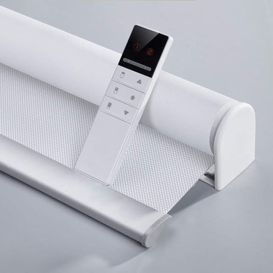 Motorized Blinds with Remote Window Roller Shade Wireless Rechargeable Motor