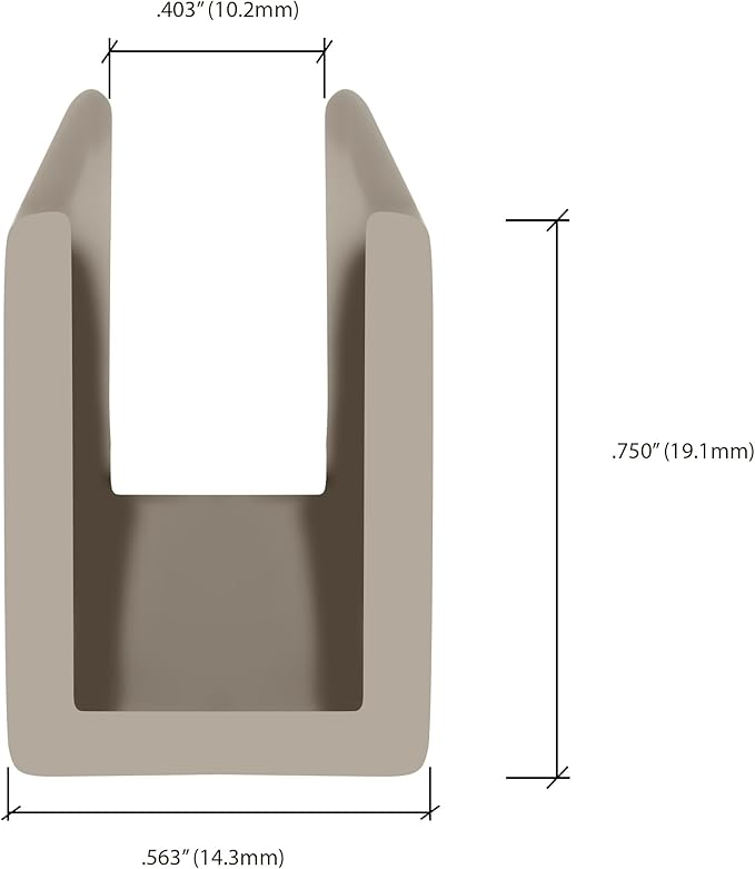 Brixwell SDCD38PN-CCP12-XCP50 Polished Nickel 3/8" Fixed Panel Shower Door Deep