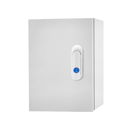 Outdoor Electrical Box 12 x 8 x 6''D NEMA 4X Enclosure Steel Box, Waterproof &