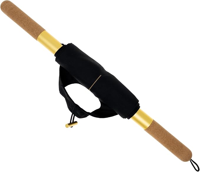 CastleFlexx Mobility and Full Body Strengthening Device | Non-Elastic Stretch Strap with Natural Premium Cork Handles for Stretching, Exercise, Physical Therapy, and Yoga