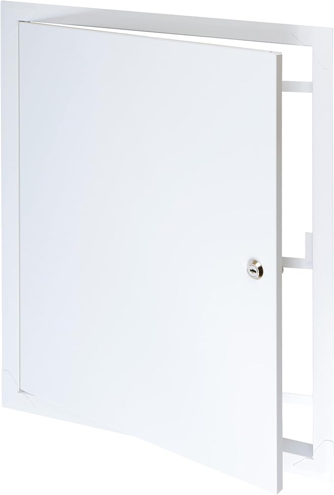 16" x 20" Lockable White Metal Access Panel. Service Shaft Door Panel