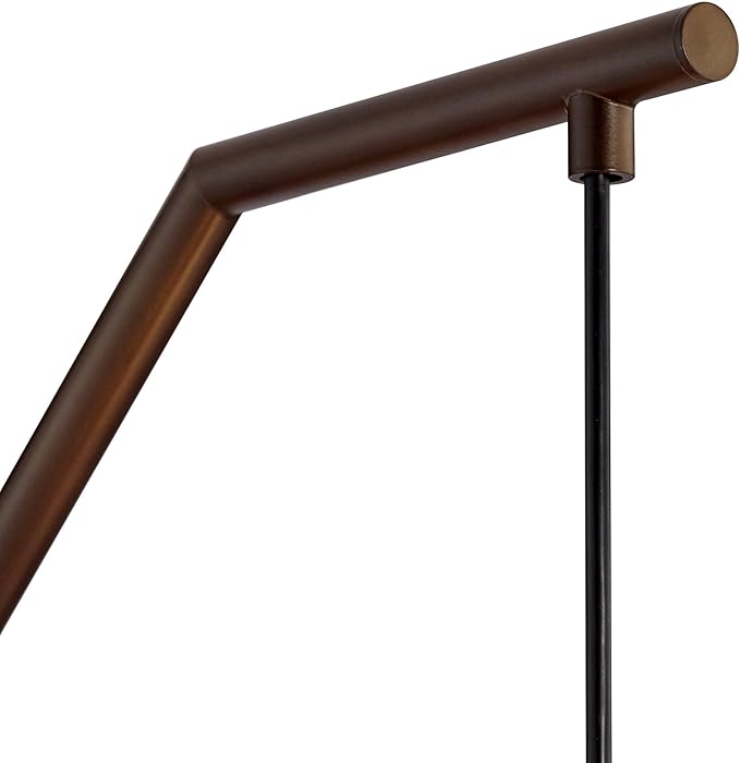 Tropical Woodwork Bronze Downbridge Arc Floor Lamp
