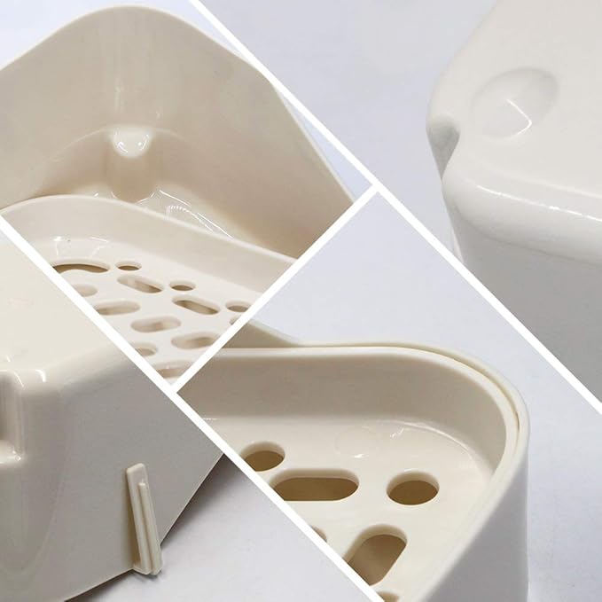 Small Animal Corner Litter Box, Cage Potty Trainer for Hamster, Rabbit, Guinea Pig, Ferret, Gerbil, Chinchilla (1)