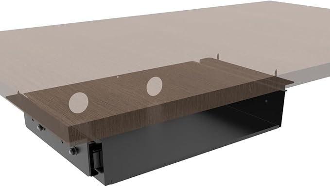 13 inch Under Desk Slide Out Storage Shelf, Sliding Under Desk Tray Drawer