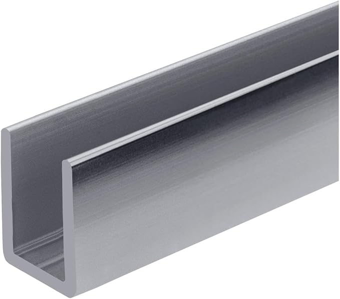 Brixwell SDCD38PS-CCP12-XCP10 Polished Stainless 3/8" Fixed Panel Shower Door