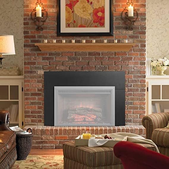 SimpliFire Electric Fireplace Insert, 32-Inch Black Traditional Fire Place