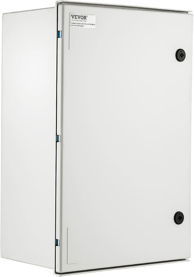 VEVOR Fiberglass Enclosure 23.6 x 15.7 x 9.1 Electrical Enclosure Box NEMA 3X