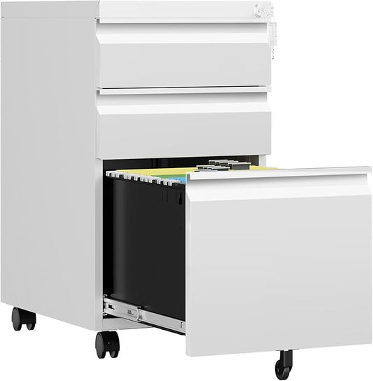 3 Drawer Mobile File Cabinet