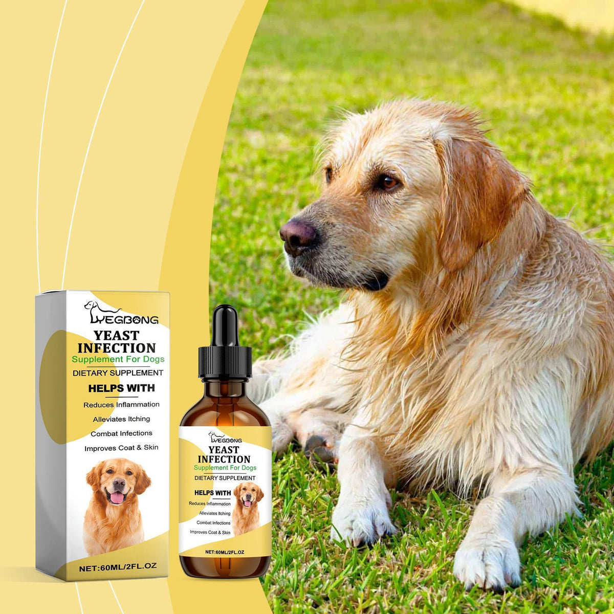 Yebang Pet Herbal Supplement Herbal Yeast Supplement For Soothing Pet Skin Care