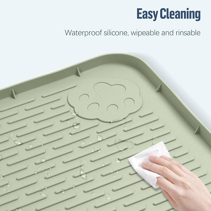 Pee Pad Holder for Dogs 57''x40'' Silicone Puppy Pee Pad Tray, Green | Extra Large Dog Potty Tray Leak-Proof, High Edge, No Spill Training Pads for Floor Protection, No Pee Pads
