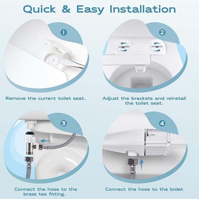 Ultra-Slim Bidet Dual Mode Bidet Attachment
