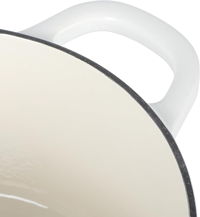 Crock-Pot Artisan 5-Quart Round Dutch Oven – Matte Linen White