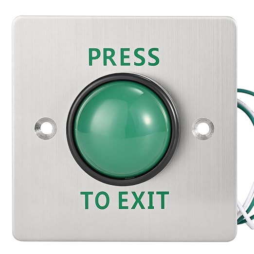 Push to Exit Button for Door Access Control Big Press Button IP68 Waterproof