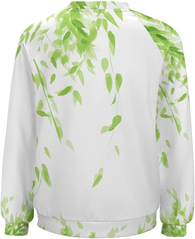Womens Long Sleeve Tops Y2k Japanese Art Print Sweatshirts Fall Pullover for Women Crewneck Vintage Shirts Boho Tops