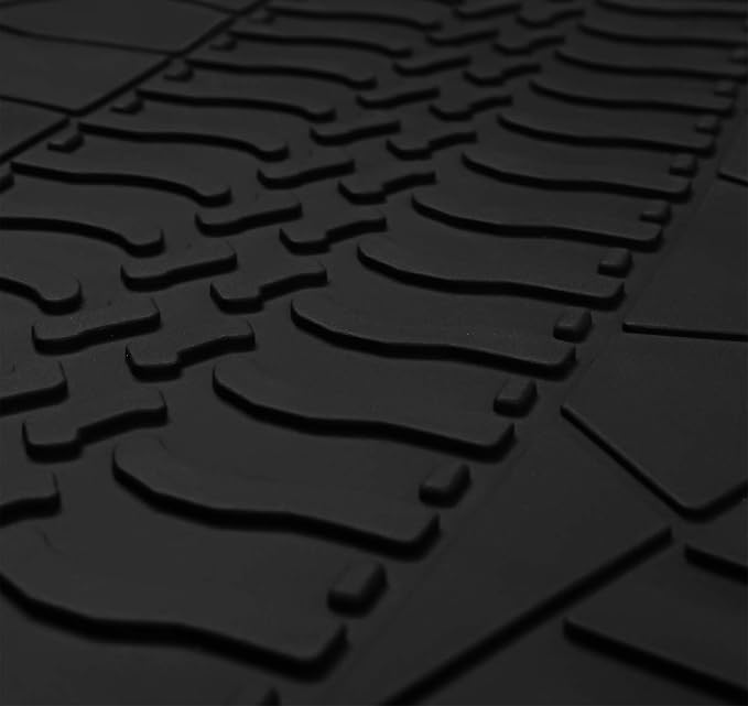 Cargo Liners Custom Fit for Jeep Wrangler Sahara Rubicon JL 2018-2025 2026 All Weather Rubber Trunk Mats Unlimited 4x4 Door Without Subwoofer Heavy Duty - Not Fit 4XE