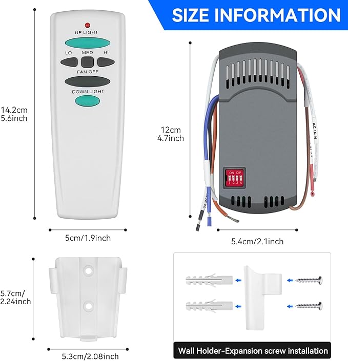 Universal Ceiling Fan Remote Control Kit