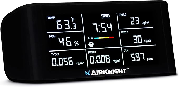 AirKnight Premium Indoor Air Quality Monitor Indoor & Air Quality Sensor. VOC