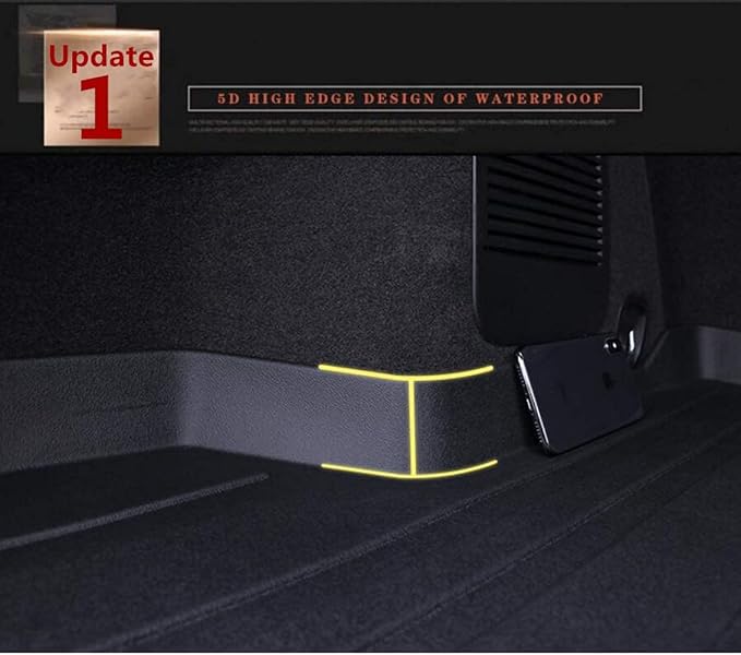 Camry Cargo Liners,Rear Cargo Trunk Tray Floor Mats Compatible with 2012 2013 2014-2016 2017 Toyota Camry (No Hybrid Models),All Weather Protector Custom 3D Waterproof Durable Odorless TPO Accessories